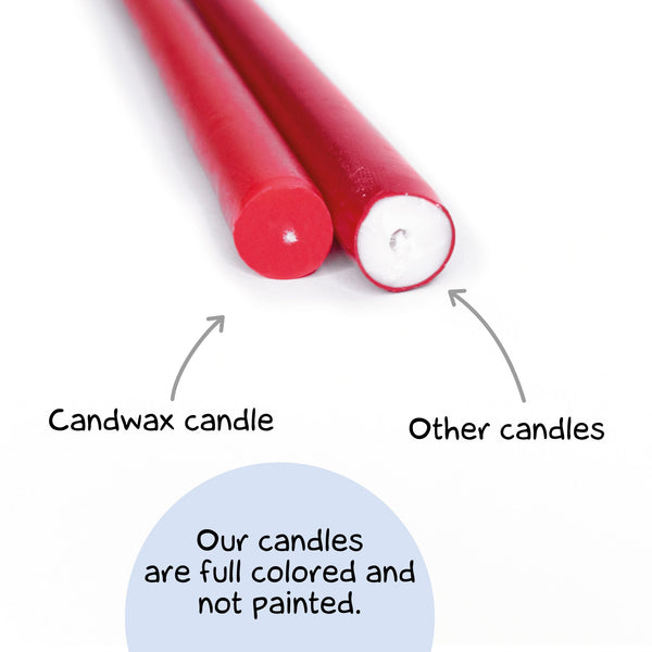 CANDWAX Rainbow Pillar Candles - 3 PCS