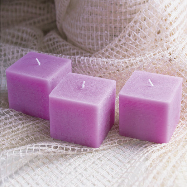 CANDWAX Lilac Square Candles