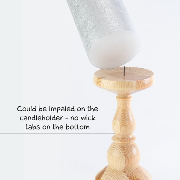 CANDWAX Silver Pillar Mix - 3 inch, 4 inch & 8 inch