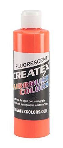 Createx Colors 5409-08 Paint for Airbrush, 8 oz, Fluorescent Orange