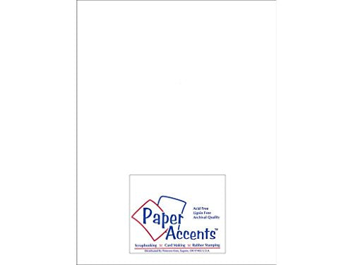 Paper Accents Chipboard 8 1/2 x 11 in. Extra Heavy White (25 sheets)