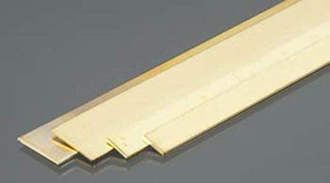 Brass Strips, .032 x 1/4 x 1/2, 12" Bendable