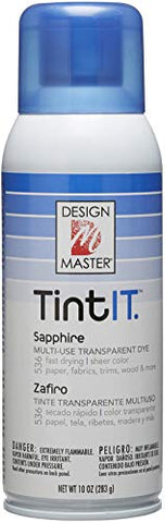 Design Master Tint IT Transparent Dye Spray Paint, 10-Ounce, Sapphire