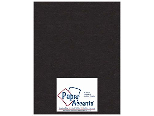 Paper Accents Chipboard 8 1/2 x 11 in. Extra Heavy Black (25 Sheets)