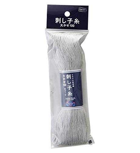 Olympus Sashiko Thread 100m Skein col.113 -Lightgrey- Japanese Embroidery & Quilting