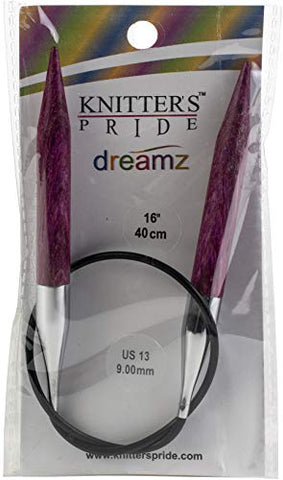 Knitter's Pride Dreamz Fixed Circular Needles 16"-Size 13/9mm