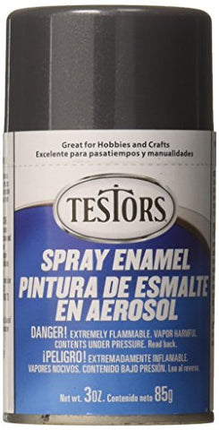 Testors Enamel Spray Paint 3oz Mtlc Graphite Gray