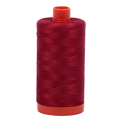 Aurifil Mako Cotton Thread Solid 50wt 1422yds Red Wine