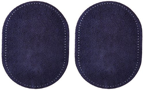Suede Cowhide Elbow Patches- Navy