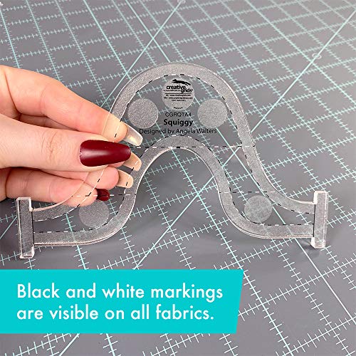 Creative Grids Machine Quilting Tool-Squiggy