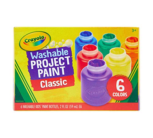 6 ct. Washable Kids' Paint, 2-oz. Bottles, Assorted Colors - Non-Peggable