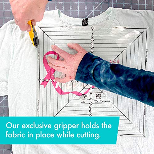 Creative Grids USA Creative Grids 14-1/2in Square It Up or Fussy Cut Square Quilt Ruler
