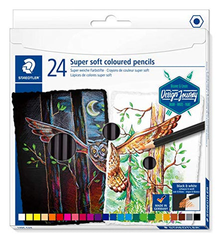 Coloured pencil soft24pcs 100% PEFC