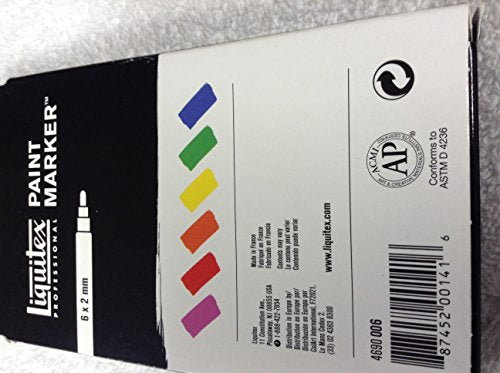 LQ Paint Marker Fine 6 Set - Fluorescent