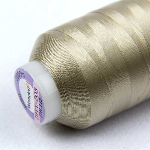 WonderFil Specialty Threads DecoBob Taupe, 2-ply Cottonized Polyester, 80wt