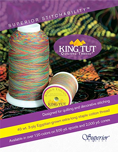 Superior Threads King TUT Quilting Thread #979 Obsidian - 2000 Yard Cone