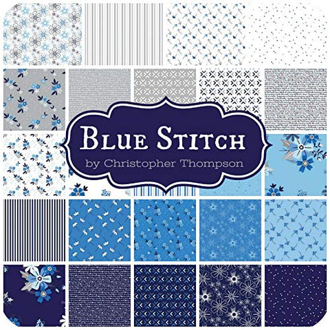 Blue Stitch Fat Quarter by Christopher Thompson for Riley Blake Designs 24pcs
