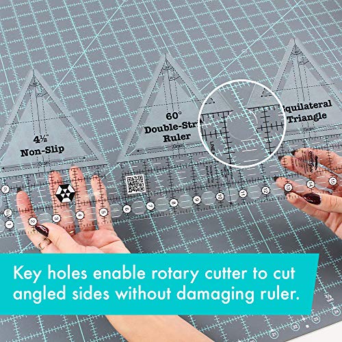 Creative Grids 60 Degree Double-Strip Quilt Ruler