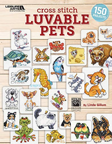 Leisure Arts Cross Stitch Luvable Pets Bk