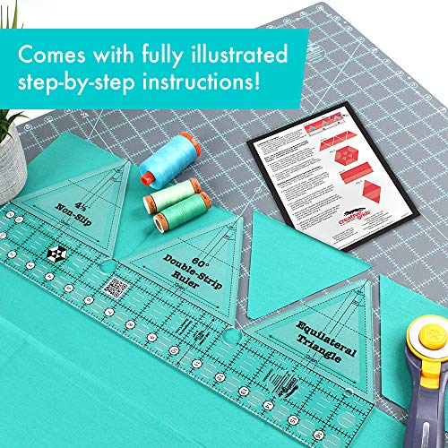 Creative Grids 60 Degree Double-Strip Quilt Ruler