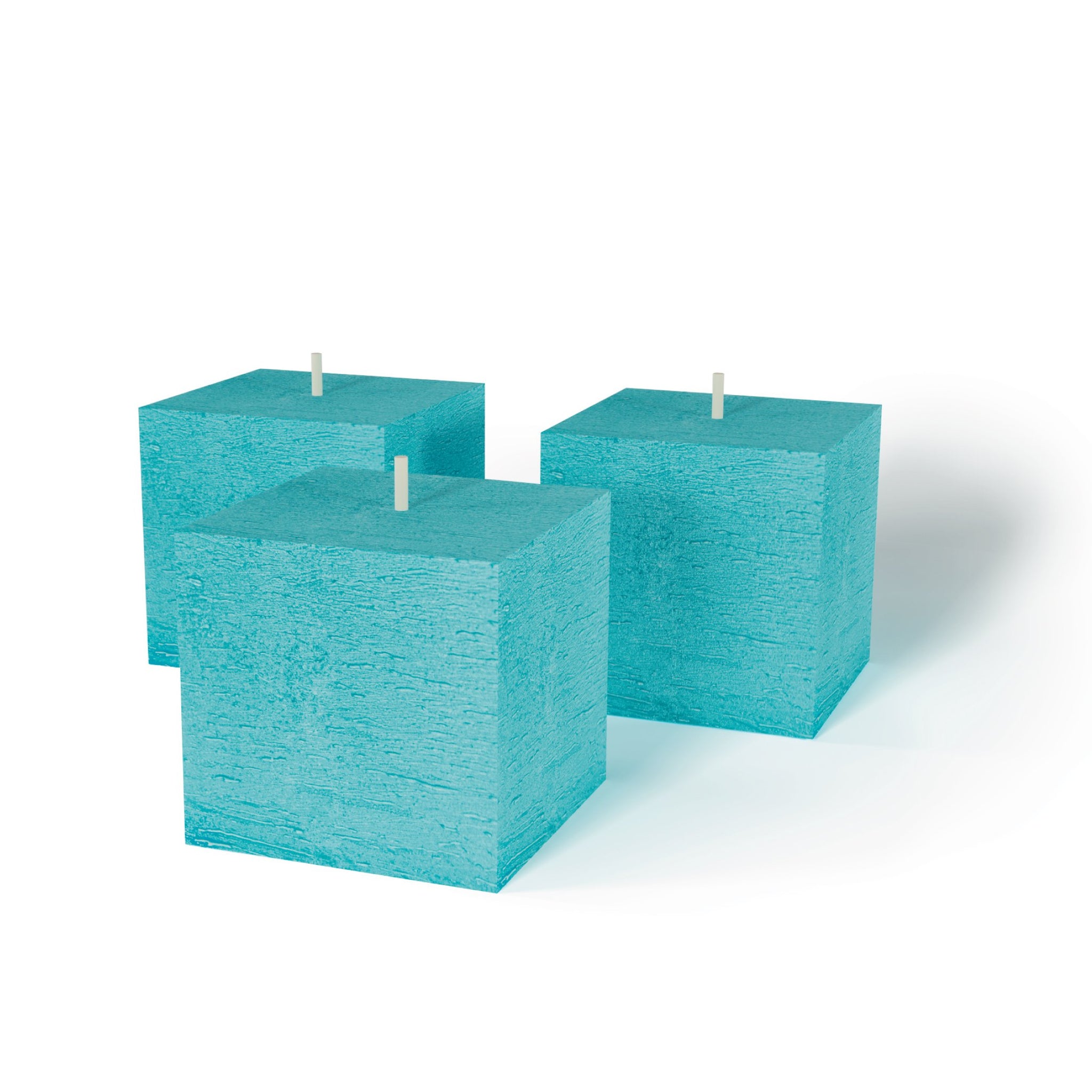 CANDWAX Turquoise Square Candles