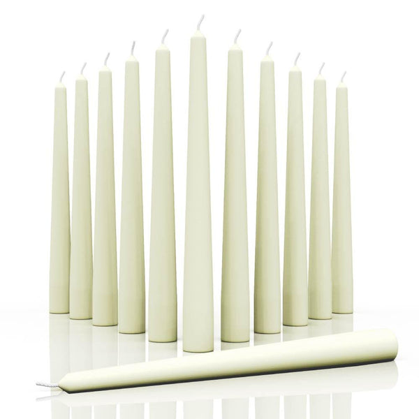 CANDWAX Ivory Taper Candles