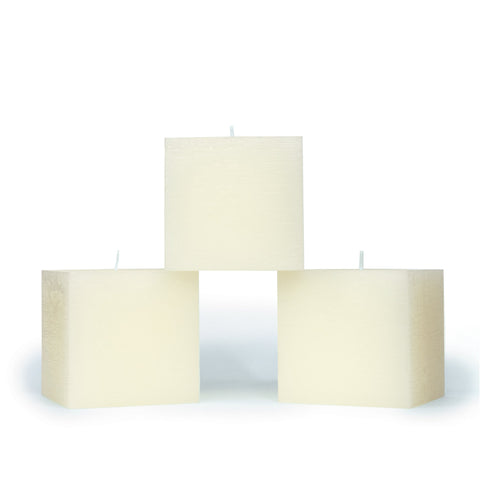 CANDWAX Ivory Square Candles