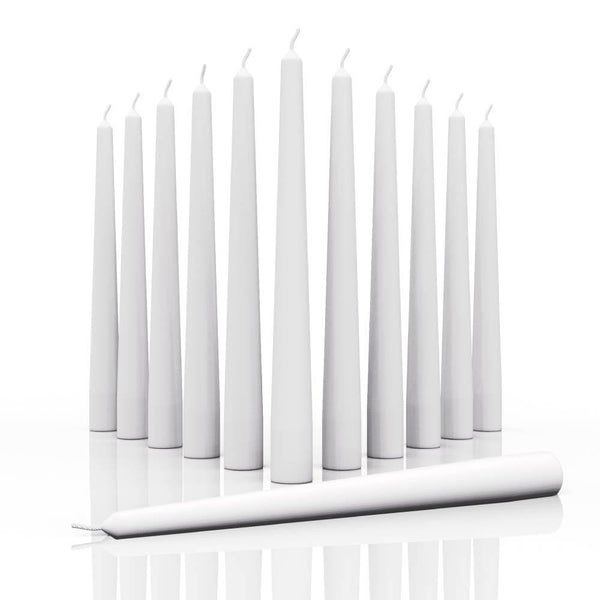 CANDWAX Snowy Taper Candles