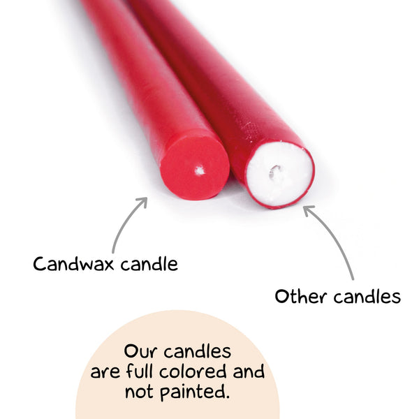 CANDWAX Purple Taper Candles