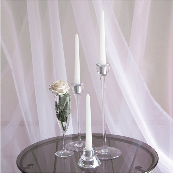 CANDWAX White Taper Candles - BIG SET