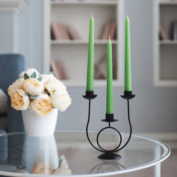 Olive Taper Candles