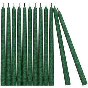 CANDWAX Green Frost Taper Candles 10"
