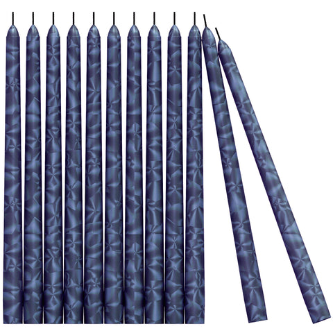 CANDWAX Purple Frost Taper Candles 10"