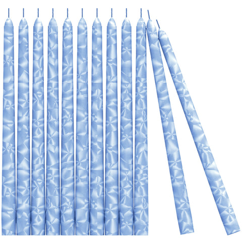 CANDWAX Light Blue Frost Taper Candles 10"