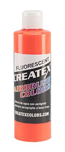 Createx Colors 5409-08 Paint for Airbrush, 8 oz, Fluorescent Orange