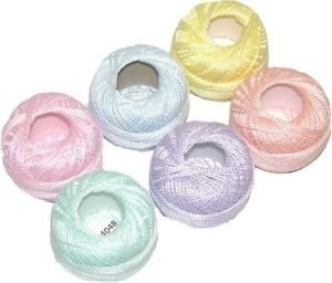 Presencia Finca Perle Cotton Size #8 Thread Sampler Pack for Sashiko, Embroidery, and Quilting (Pastels)