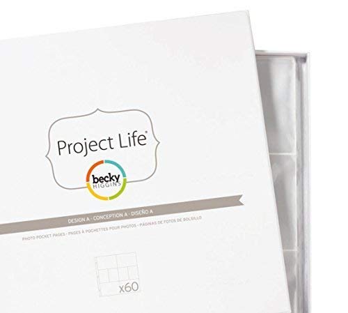 Becky Higgins 380004 Project Life Photo Pocket Page Protector-12 x Design A (12 Piece)