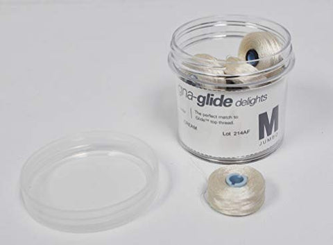 Fil-Tec Magna-Glide Delights Poly Style M Prewound Bobbins Cream
