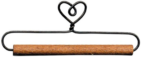 Ackfeld 12in Heart Holder with Stained Dowel, 12"