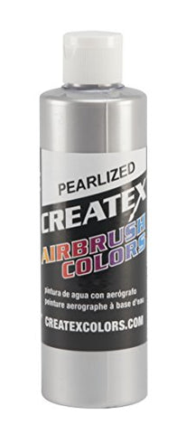 Createx Colors 5308-08 Paint for Airbrush, 8 oz, Pearl Silver