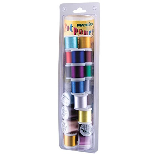 Madeira 20928077R Potpourri Embroidery Thread Value Pack Rayon