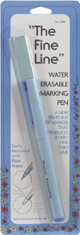 Fine Line Water-Erasable Marking Pen Blue FineLineWaterErasablePen