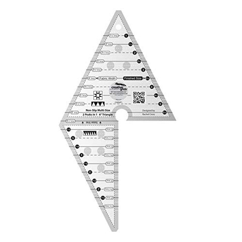 Creative Grids USA Creative Grids 2 Peaks in 1 Triangle Quilt Ruler