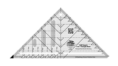 Creative Grids USA Creative Grids Half-Square 4-in-1 Triangle Quilt Ruler