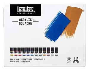 Acrylic Gouache - 12 x 22ml Set - Essentials