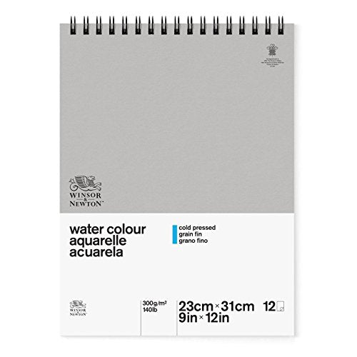 W&N Classic Water Colour Spiral Pad 140lb CP - 9x12"