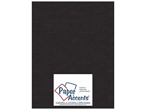 Paper Accents Chipboard 8 1/2 x 11 in. Extra Heavy Black (25 Sheets)