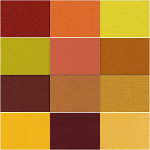 Robert Kaufman Kona Cotton Solids Autumn Hues Roll Up 2.5" Precut Cotton Fabric Quilting Strips Jelly Roll Assortment RU-772-40