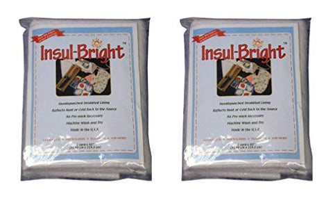 The WaCompany Insul-Bright Needle Punched Insulated Lining,,45" x 1 yard -  (2-Pack)