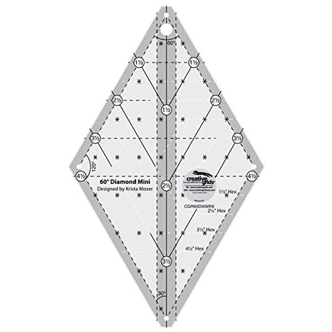 Creative Grids 60 Degree Mini Diamond Ruler